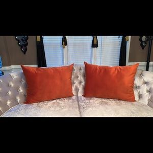 Orange oversized pillow